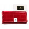  Dámska veľká peňaženka Rovicky RPX-20A-3 z kože a kožených vlákien v červenej farbe