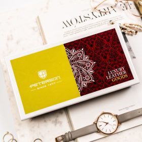    Dámska kožená peňaženka Peterson PTN BC-42106 červená 19 x 10 x 3,5 cm, RFID