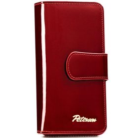    Dámska kožená peňaženka Peterson PTN BC-76116 červená 16,5 x 9,5 x 3,5 cm, RFID