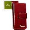  Dámska kožená peňaženka Peterson PTN BC-76116 červená 16,5 x 9,5 x 3,5 cm, RFID