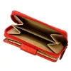 Dámska peňaženka z hovädzej kože Mato Grosso 0821-50 s RFID červenou farbou, 9 x 13 x 3,5 cm