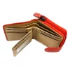 Dámska peňaženka z hovädzej kože Mato Grosso 0821-50 s RFID červenou farbou, 9 x 13 x 3,5 cm