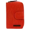 Dámska peňaženka z hovädzej kože Mato Grosso 0821-50 s RFID červenou farbou, 9 x 13 x 3,5 cm