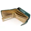  Dámska peňaženka z hovädzej kože Mato Grosso 0821-30 s RFID modrou farbou, 9 x 13 x 3,5 cm