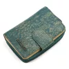  Dámska peňaženka z hovädzej kože Mato Grosso 0821-30 s RFID modrou farbou, 9 x 13 x 3,5 cm