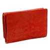  Dámska peňaženka z hovädzej kože Mato Grosso 0798-50 s RFID červenou farbou 14 x 10 x 3,5 cm