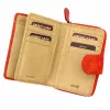  Dámska peňaženka z hovädzej kože Mato Grosso 0745-50 s RFID červenou farbou 10 x 13,5 x 3,5 cm