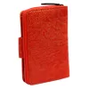  Dámska peňaženka z hovädzej kože Mato Grosso 0745-50 s RFID červenou farbou 10 x 13,5 x 3,5 cm