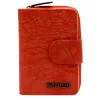  Dámska peňaženka z hovädzej kože Mato Grosso 0745-50 s RFID červenou farbou 10 x 13,5 x 3,5 cm