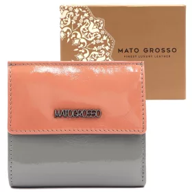    Dámska peňaženka Mato Grosso 0614-75 z hovädzej kože s RFID 10,5 x 10 x 3 cm, sivá
