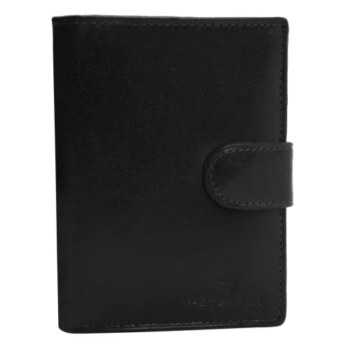  Pánska kožená peňaženka Peterson PTN N4L-BUF čierna