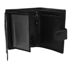  Pánska kožená peňaženka Peterson PTN N4L-BUF čierna