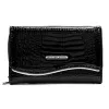 Dámska peňaženka Jennifer Jones 5245-2 ZIP z hovädzej kože, čierna, 14 x 9 x 3 cm