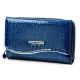 Dámska peňaženka Jennifer Jones 5245-2 ZIP modrá z hovädzej kože 14 x 9 x 3 cm