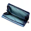 Dámska peňaženka Jennifer Jones 5245-2 ZIP modrá z hovädzej kože 14 x 9 x 3 cm