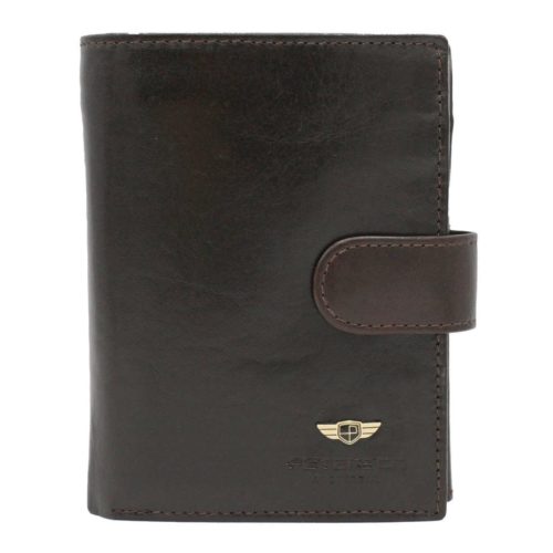  Pánska kožená peňaženka Peterson PTN 22308L-VT hnedej farby