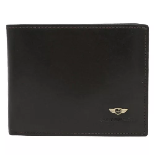  Pánska hnedá kožená peňaženka Peterson PTN 22306-VT