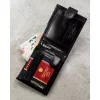 Pánska kožená peňaženka Peterson PTN N992L-NGV čierna 12,5 x 10 x 2 cm