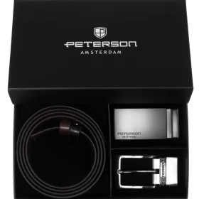  Pánska darčeková sada z hovädzej kože Peterson PTN KL-B005-S001-D 3,5 cm