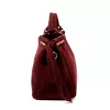  Dámska kabelka Camilla PREMIUM 10.008 z bordovej semišovej kože 35 x 23 x 16 cm