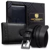  Pánska darčeková sada z hovädzej kože Peterson PTN SET N992L-DOT BLACK