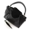  Luka 26-080 DOLLARO čierna dámska kožená kabelka cez rameno 39 x 37 x 13 cm