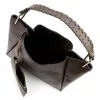  Luka 26-080 DOLLARO dámska kožená kabelka cez rameno čokoládovohnedej farby 39 x 37 x 13 cm