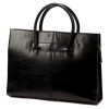  Dámska aktovka Florence 1028 z čiernej hovädzej kože 40 x 30 x 10 cm