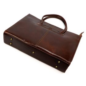    Dámska aktovka Florence 1028 z hnedej hovädzej kože 40 x 30 x 10 cm