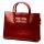  Dámska aktovka Florence 1028 z hovädzej kože, červená, 40 x 30 x 10 cm