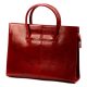  Dámska aktovka Florence 1028 z hovädzej kože, červená, 40 x 30 x 10 cm