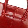 Dámska aktovka Florence 1028 z hovädzej kože, červená, 40 x 30 x 10 cm