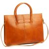  Dámska aktovka Florence 1028 z hnedej hovädzej kože 40 x 30 x 10 cm
