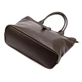    Luka 25-007 DOLLARO dámska kožená kabelka cez rameno tmavohnedej farby 40 x 25 x 13 cm