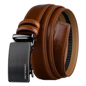 Peterson PTN A019-AS BROWN férfi bőr öv