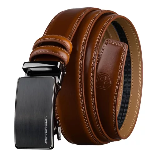 Peterson PTN A019-AS BROWN férfi bőr öv