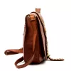  Dámska kožená crossbody kabelka VS 037 v koňakovo hnedej farbe 25 x 20 x 7 cm
