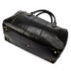  Cestovná taška Gregorio 133 z čiernej kože, 45 x 28 x 24 cm