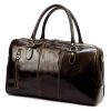  Kožená cestovná taška Gregorio 133 tmavohnedá 45 x 28 x 24 cm