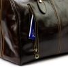  Kožená cestovná taška Gregorio 133 tmavohnedá 45 x 28 x 24 cm