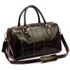  Kožená cestovná taška Gregorio 133 tmavohnedá 45 x 28 x 24 cm