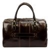  Kožená cestovná taška Gregorio 133 tmavohnedá 45 x 28 x 24 cm