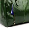  Kožená cestovná taška Gregorio 133 zelená 45 x 28 x 24 cm
