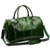  Kožená cestovná taška Gregorio 133 zelená 45 x 28 x 24 cm
