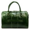  Kožená cestovná taška Gregorio 133 zelená 45 x 28 x 24 cm