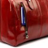  Kožená cestovná taška Gregorio 133 červená 45 x 28 x 24 cm