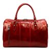  Kožená cestovná taška Gregorio 133 červená 45 x 28 x 24 cm