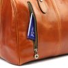  Kožená cestovná taška Gregorio 133 v koňakovo hnedej farbe 45 x 28 x 24 cm