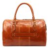  Kožená cestovná taška Gregorio 133 v koňakovo hnedej farbe 45 x 28 x 24 cm
