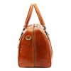  Kožená cestovná taška Gregorio 133 v koňakovo hnedej farbe 45 x 28 x 24 cm